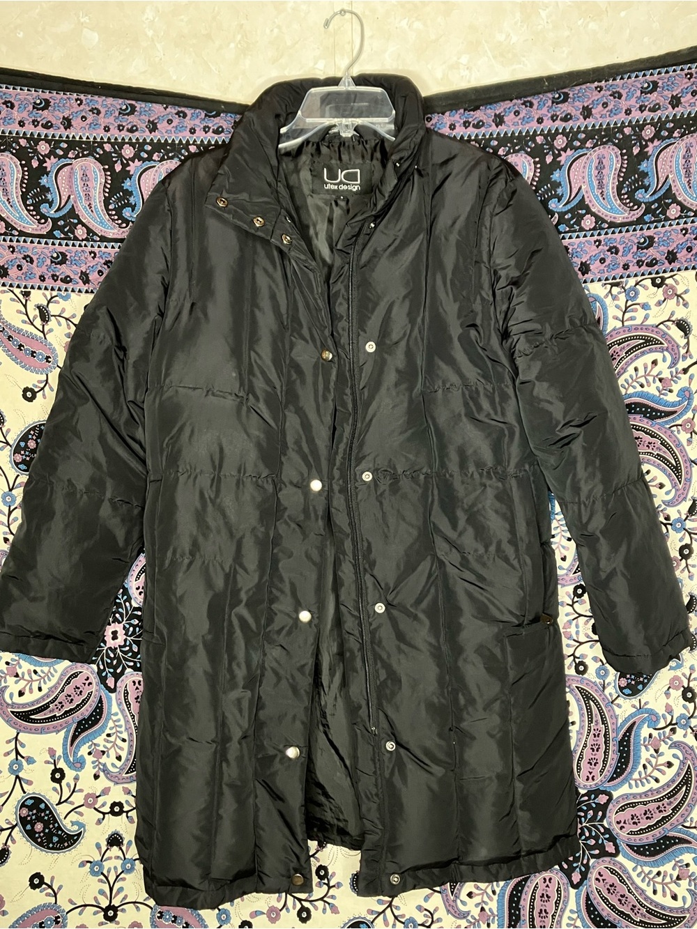 Utex down trench coat S no hood